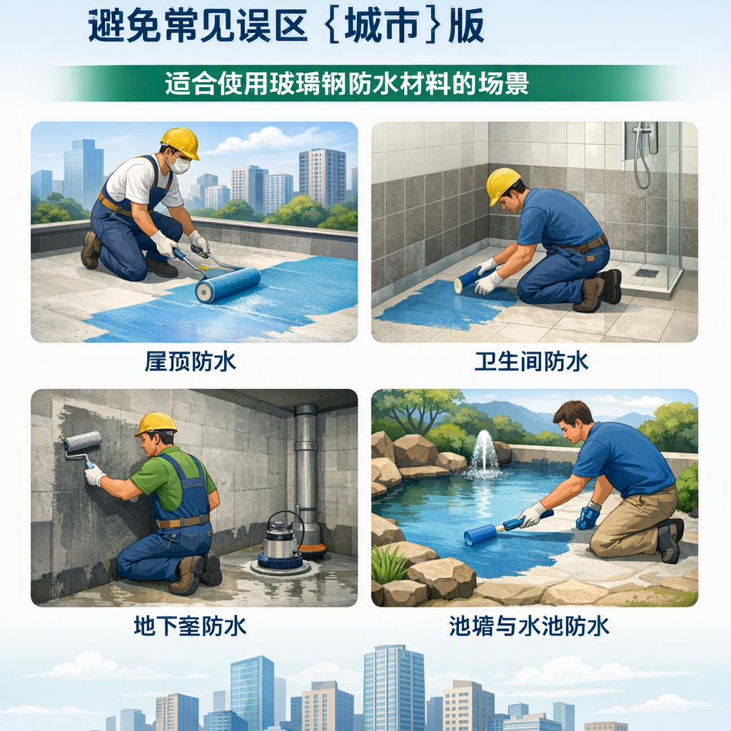 玻璃钢防水材料施工注意事项，避免常见误区 黄山 版