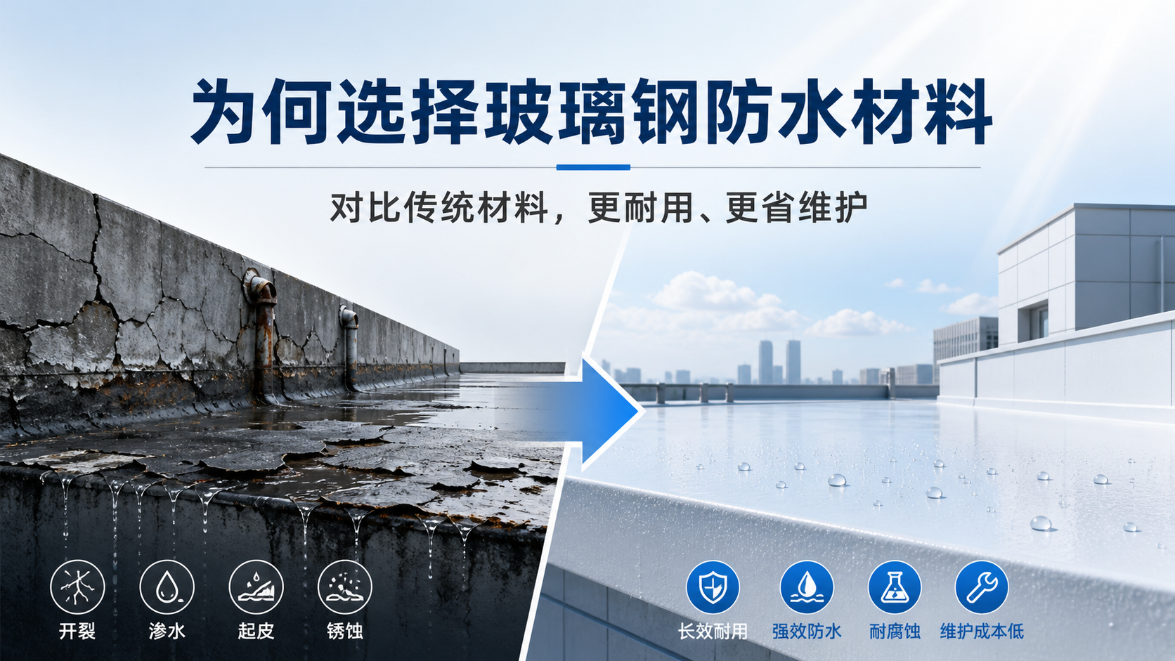 在黄山，为何选择玻璃钢防水材料而非传统材料