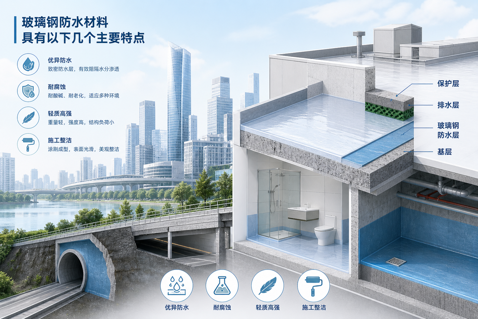 2023年玻璃钢防水材料市场趋势分析，关注 黄山 发展